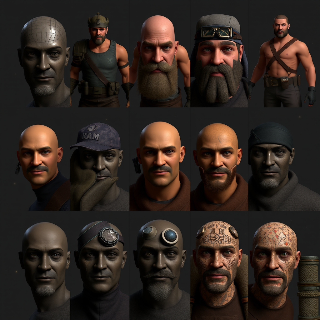 Collection of Unusual Team Fortress 2 skins with special particle effects and rare cosmetic items
