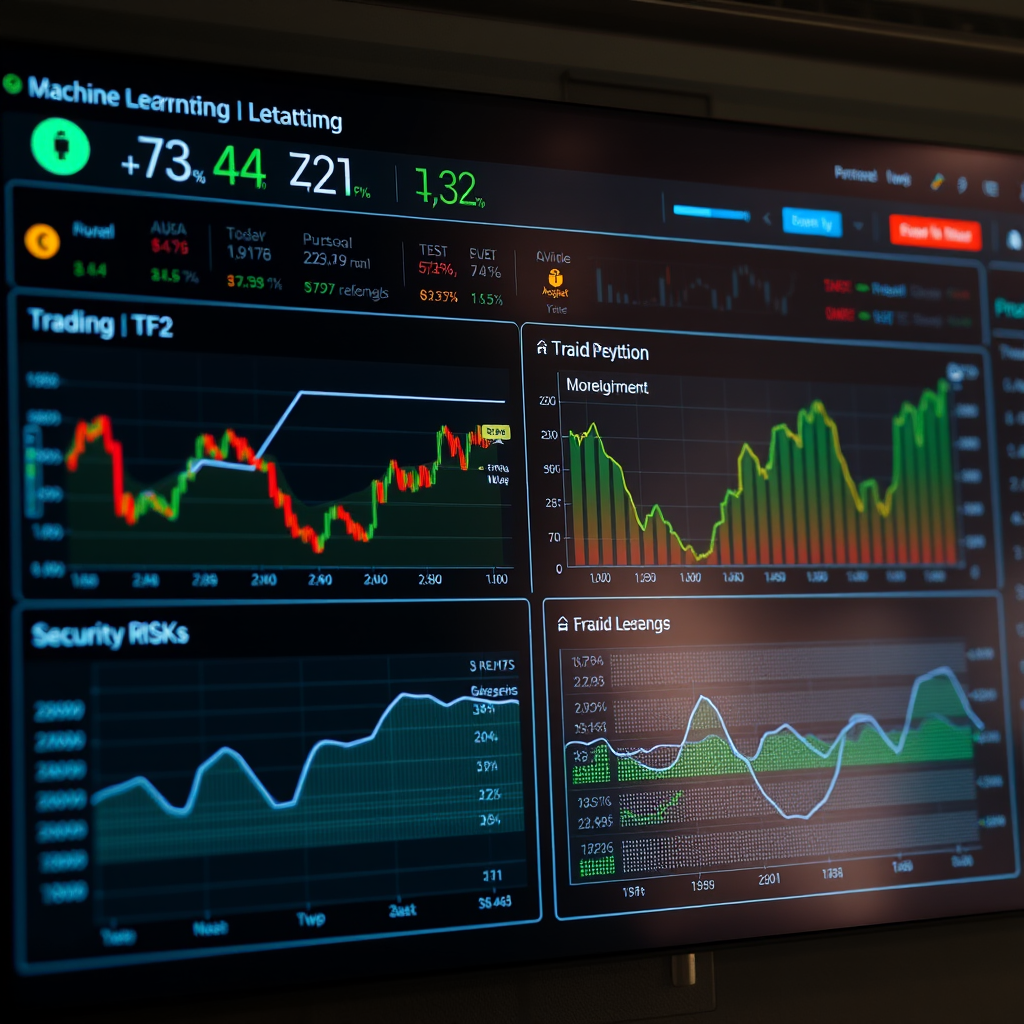 Machine learning analytics dashboard showing fraud detection algorithms analyzing TF2 trading patterns and security risk assessments