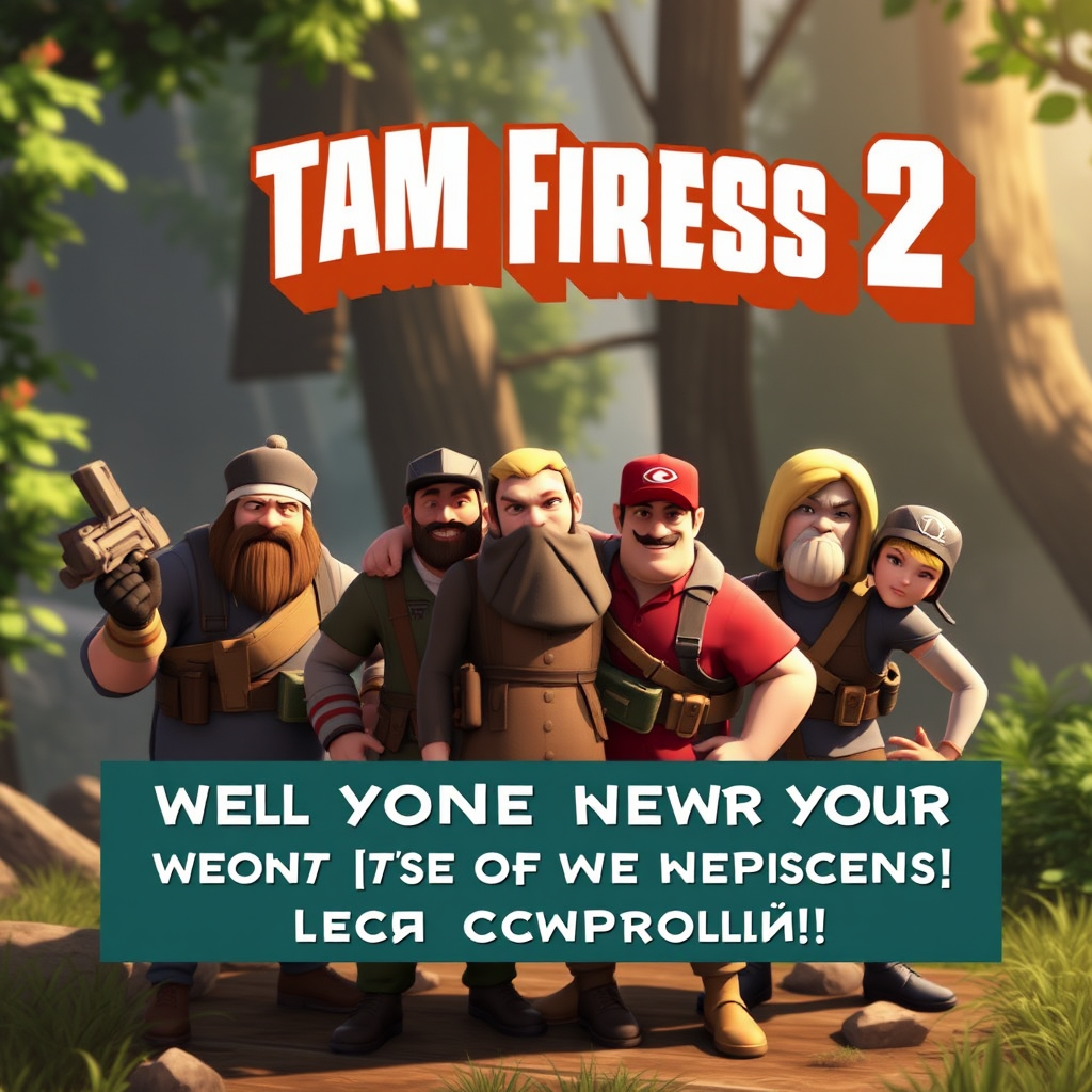 Invitation graphic showing Team Fortress 2 characters welcoming new members to the trading community